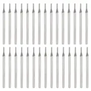 30pcs 1.1mm Diamond Hole Saw Cylindrical Grinding Drill Bits with 2.35mm Shank
