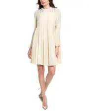 Valentino Pleated Shift Dress