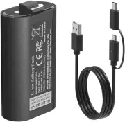 Lithium Ion Battery Pack for Xbox Wireless Controller, 1200Mah Li-Ion Recharg...