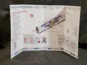 Amtrak Superliner Train Customer Passenger Safety Instruction Pamphlet Railway