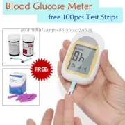 Blood Glucose Monitor Kit Large Screen Blood Sugar Meter+100pcs Lancets & Strips