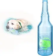 Indestructible Dog Toy for Aggressive Chewers, Squeak Dog Toy - Plastic Bottle with Ball Chew Toys - Suitable for Large Dog Medium Dog Small Dog, New Indoor, Pool, Lawn Toy (Blue, Large)