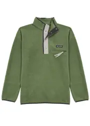 Columbia Helvetie Logo Fleece Sweatshirt - Green - L L