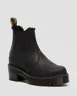 Dr. Martens Women's Rometty FL Quad Platform Chelsea Black Leather US 9 RARE!!!