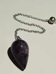 Amethyst Dowsing Pendulum | Egg Shaped With Sharp End