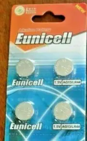 LR44 4 PACK LR44 AG13 A76 L1154 357 303 LED Button 1.5V Cell Alkaline Battery