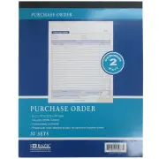 1 Carbonless Purchase Order Receipt Record Book 2 Part Duplicate Copy 30 Sets