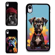 Kawaii Boxer dog Chibi Anti scratch Case For iPhone XS 11 12 13 14 15 16 Pro Max