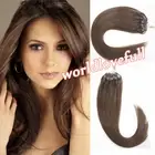 Micro Ring Loop Tip Hair Extensions Silicone Micro Beads Link Remy Human Hair 1g