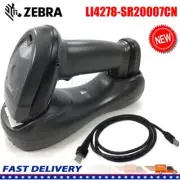 Zebra LI4278-SR20007CN Wireless Bluetooth Barcode Scanner W/ USB Cable & Cradle