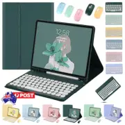 For iPad A16 11th Generation 2025 Wireless Keyboard Mouse Case Flip Stand Cover
