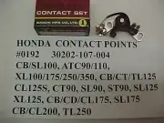 Honda Contact Points,CB,SL100 toCB,CL200