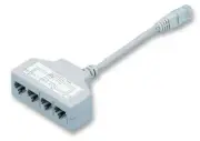 CAT5E 4 WAY, RJ45 PLUG TO 4X RJ11 JACK, GREY, NETWORK CABLE ECONOM FOR UNBRANDED