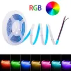 16.4ft COB RGB LED Strip Light 12V 24V 756leds/m Bendable Tape Room Car Decor