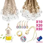 Bulk Mini Hanging Diffuser Car Air Freshener Empty Perfume Glass Bottle Ornament