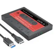 SSD Enclosure, 2.5Inch Hard Drive Enclosure SATA to USB3.0 Adapter External7628