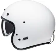 V31 White White Open Face Helmet