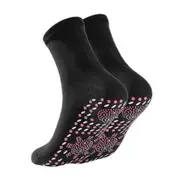 Self-Heating Socks-Black, Tourmaline ic Warmers