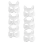 6pcs Masquerade Party Mask Prop Blank Mask Reusable Paper Mask Blank Fox Mask