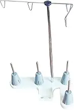 Colaxi Thread Spool Holder Thread Stand Easy to Use 4 Spool Holder Detachable Household Sewing Machine for Serger Machines