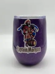Captain Morgan Purple 12 Oz Custom Wine Epoxy Tumbler