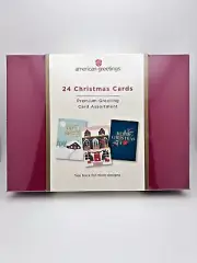 Boxed 24 Christmas Cards Premium Greeting Assortment, Elegant Icons