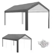 Otryad Canopy Part Carport Replacement Top Portable+Ball Bungee Cords Dark Gray