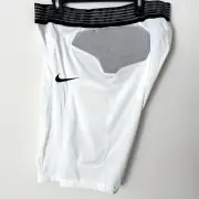 Nike Pro Hyperstrong 3-Pad Football Compression Shorts Mens XL White AQ0775-100