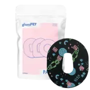 Patterned Glucology Dexcom G6 CGM Patch | Adhesive & Water Resistant | Planets