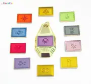 Digimon Tag - 11 Removable Crests (Single / Full Set) Magnetic Metal Pendant Box