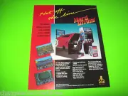HARD DRIVIN Original 1988 Video Arcade Flyer 1-Sided Vintage Retro Promo Artwork
