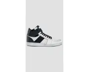 Replay Mens Sneakers Mid Cut Leather Shoes White