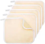 5 Pieces Bath Exfoliating Face and Body Wash Cloths Towel Weave Bath Cloth Exfoliating Scrub Cloth Massage Bath Cloth Easy to Use