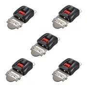 5Pcs Motorcycle Helmet Clip Chin Strap Quick Release Disconnect Buckle BlackRed