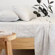Bambury Bowie Flannelette Sheet Set - Queen