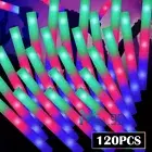 3 Modes Light Up Foam Sticks LED Wands Batons DJ Party Flashing Glow Sticks Bulk