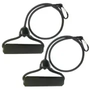 2pcs High Elastic Stepper Pull Ropes Arm Exercise Yoga Latex Braided Fitness Exp
