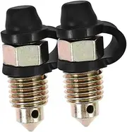 ULTECHNOVO Motorcycle Brake Bleeder Caps M10 x 1.0mm Motorcycle Bleeder Screws Caps