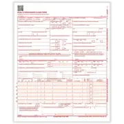 TFP CMS-1500 Health Insurance Claim Form; Laser-Cut Sheet 116719