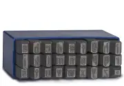 GRAVUREM-S Standard Letter Punch Set (LOWER CASE) a-z + .(Full-Stop) 27 pcs/ 8mm