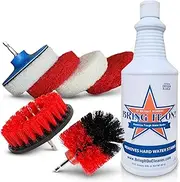 Water Spot Remover Plus Drill Brushes and Pads Home Deep Cleaning Kit for Kitchen and Bathroom Clean Tile and Grout Cleaning Brush for Drill Drill Scrub Brush Drill Brush Attachment