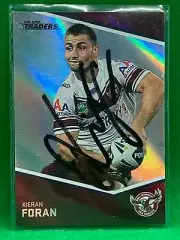 Signed Keiran Foran Manly Sea Eagles Autograph on 2014 Traders Parallel NRL Card