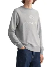 [Gant] Lock-Up Crew Neck Sweat Grey