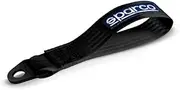 Sparco 01638NR Performance Towing-Hook-Ribbon - Black - max. 2000kg - 16mm Hole