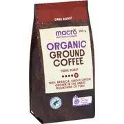 Macro Organic Dark Ground Coffee 200g