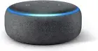 NEW Amazon ECHO DOT Smart Speaker 3rd Gen Charcoal & Power Adapter Sealed in Box