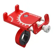3.5-6.2 inch Phone GPS Holder Handlebar Mount Aluminum Universal For Motorcycle Bike Scooter RED COLOR