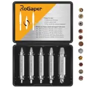 Damaged Screw Extractor Set, Remover for Stripped Screws Nuts & Bolts, Drill