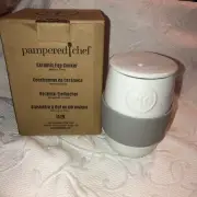 Pampered Chef Ceramic Egg Cooker White #1529 New In Box