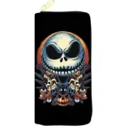 Nightmare Before Christmas Billfold Zippered Wallet Skellington (46)